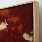 handmade acoustic panel artwork made of sheep wool