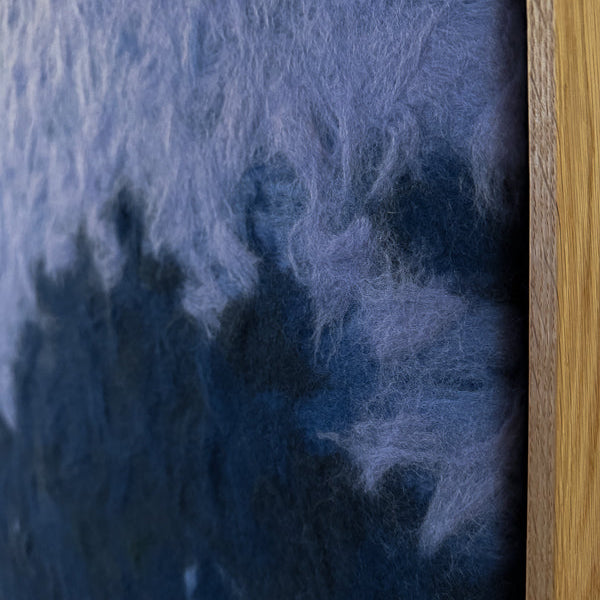 handmade acoustic panel artwork made of sheep wool