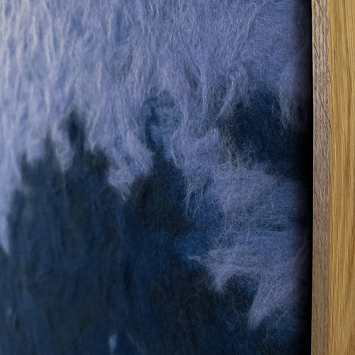 handmade acoustic panel artwork made of sheep wool