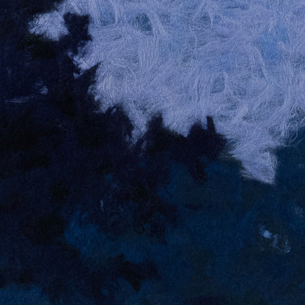 handmade acoustic panel artwork made of sheep wool
