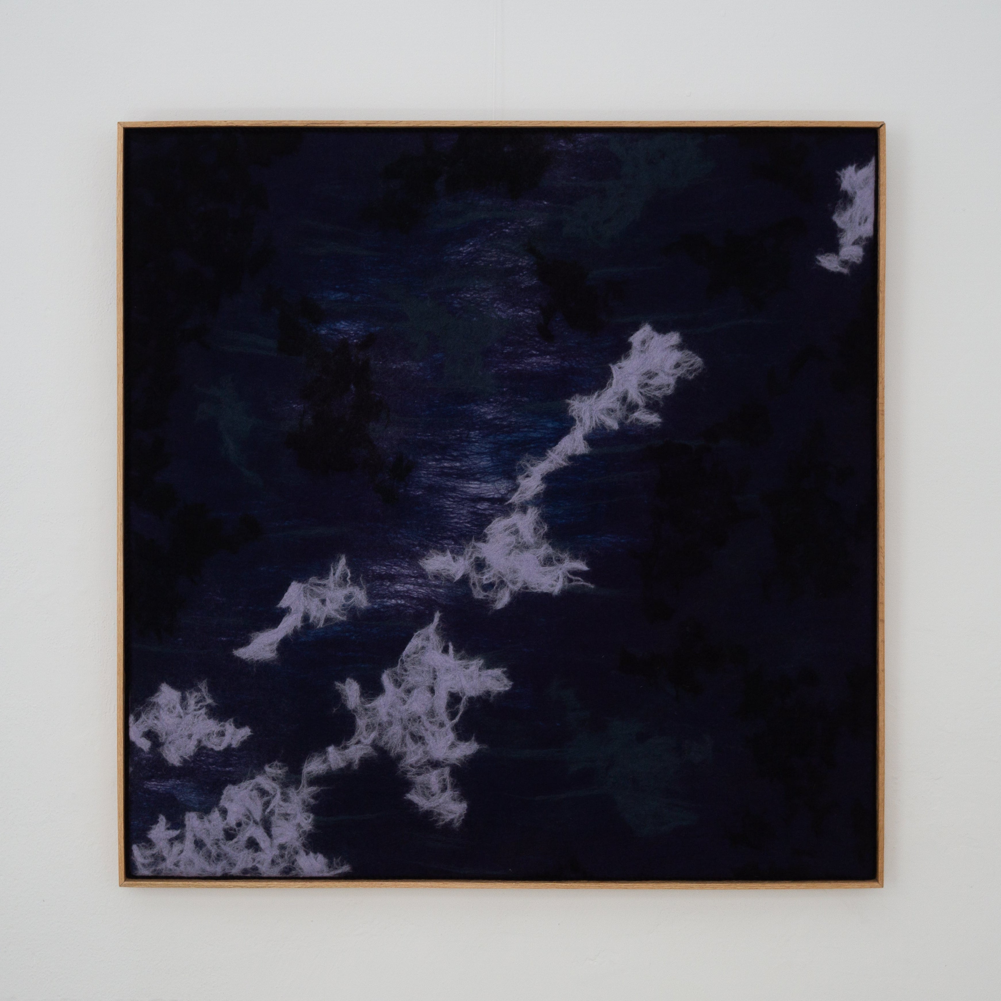 handmade acoustic panel artwork made of sheep wool