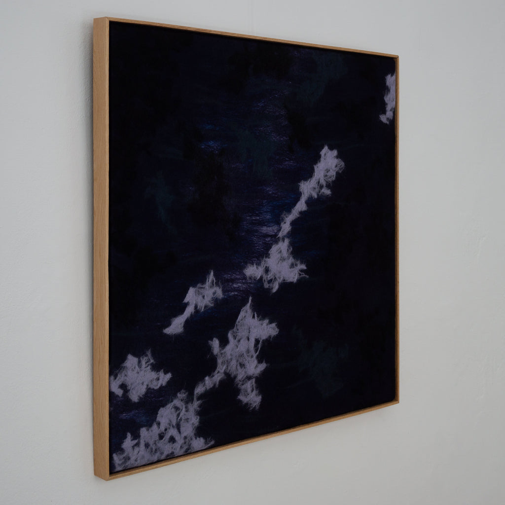 handmade acoustic panel artwork made of sheep wool