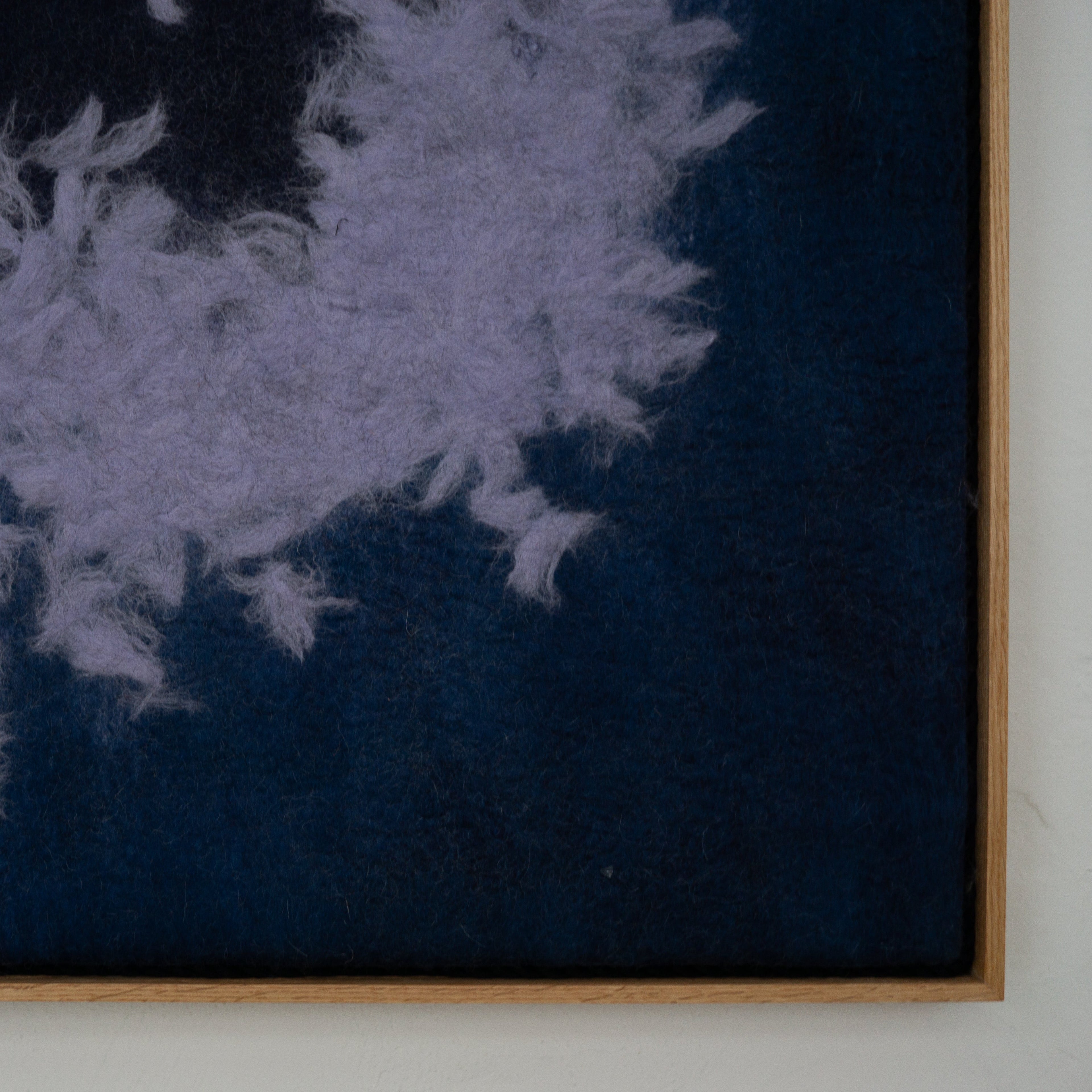 handmade acoustic panel artwork made of sheep wool