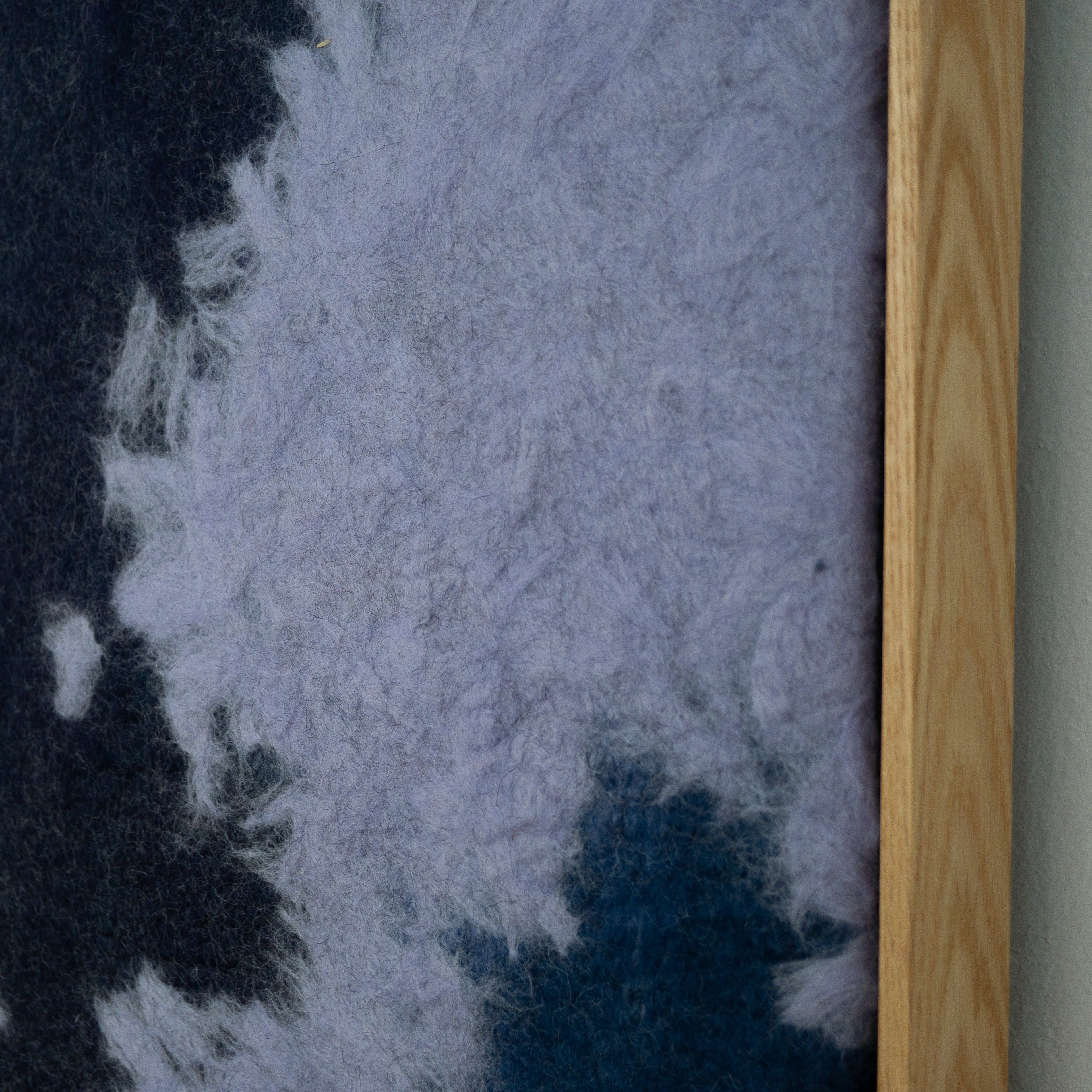 handmade acoustic panel artwork made of sheep wool