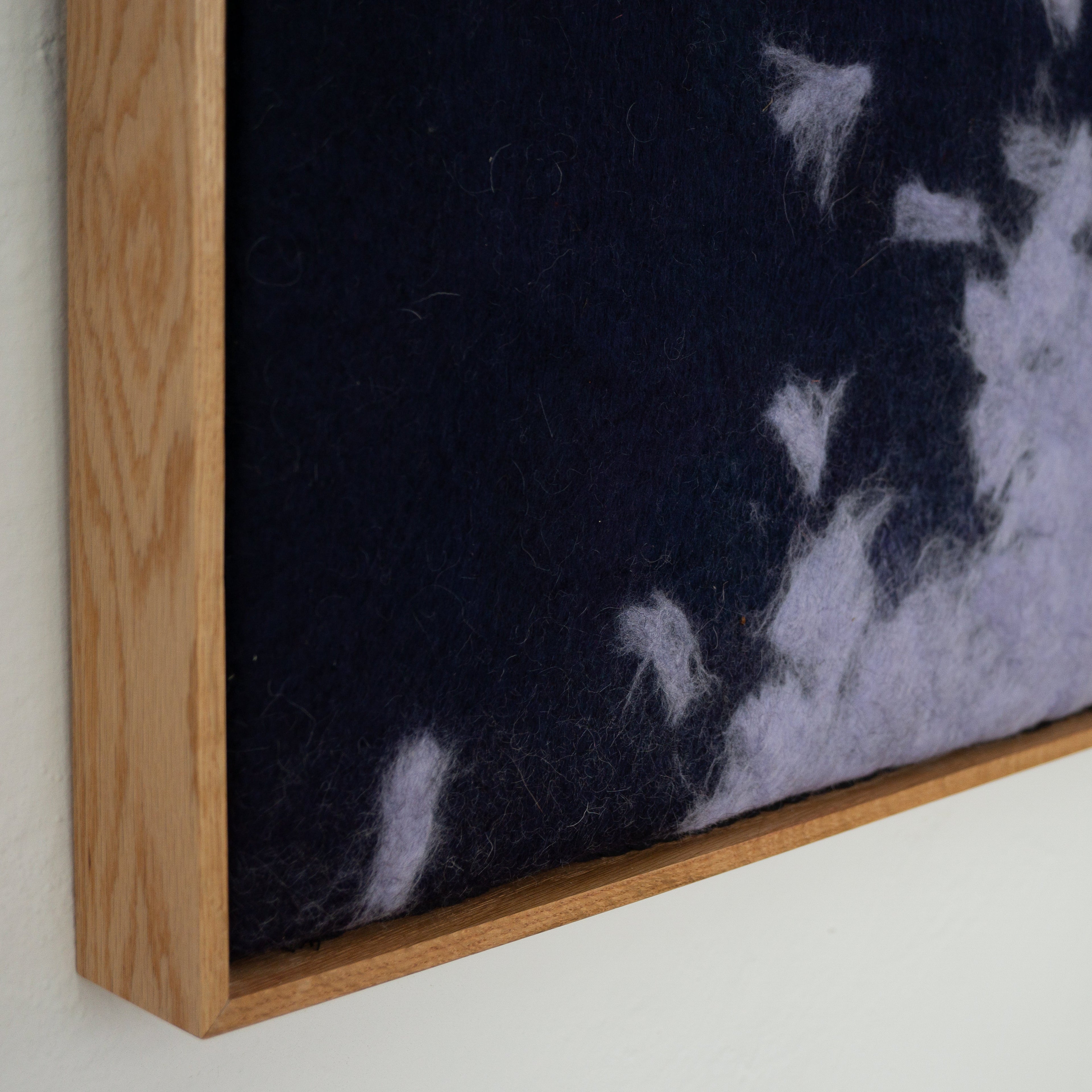 handmade acoustic panel artwork made of sheep wool