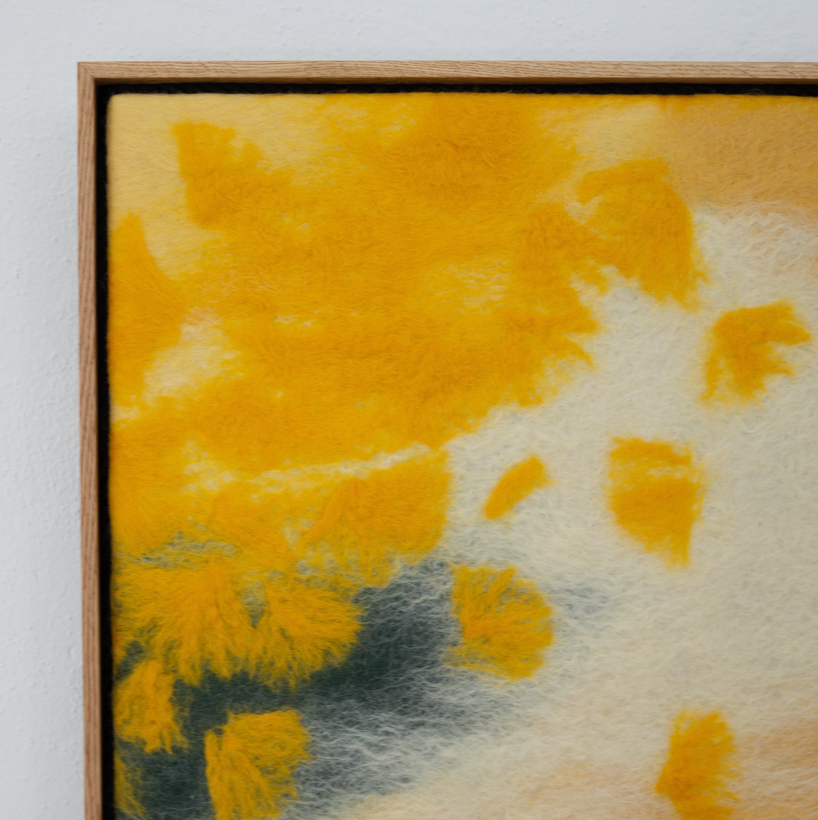 handmade acoustic panel artwork made of sheep wool