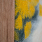 handmade acoustic panel artwork made of sheep wool