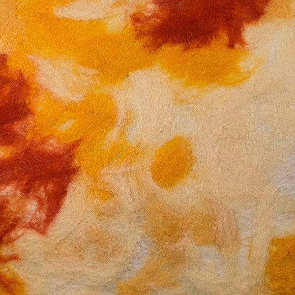 handmade acoustic panel artwork made of sheep wool