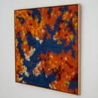 handmade acoustic panel artwork made of sheep wool