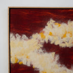 handmade acoustic panel artwork made of sheep wool