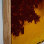 handmade acoustic panel artwork made of sheep wool