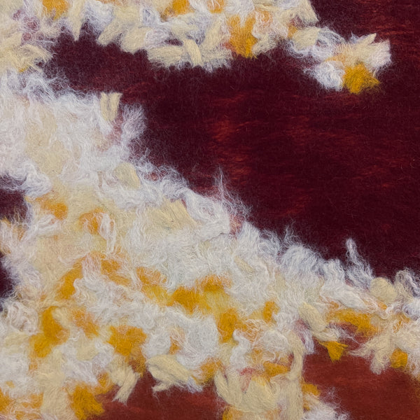 handmade acoustic panel artwork made of sheep wool