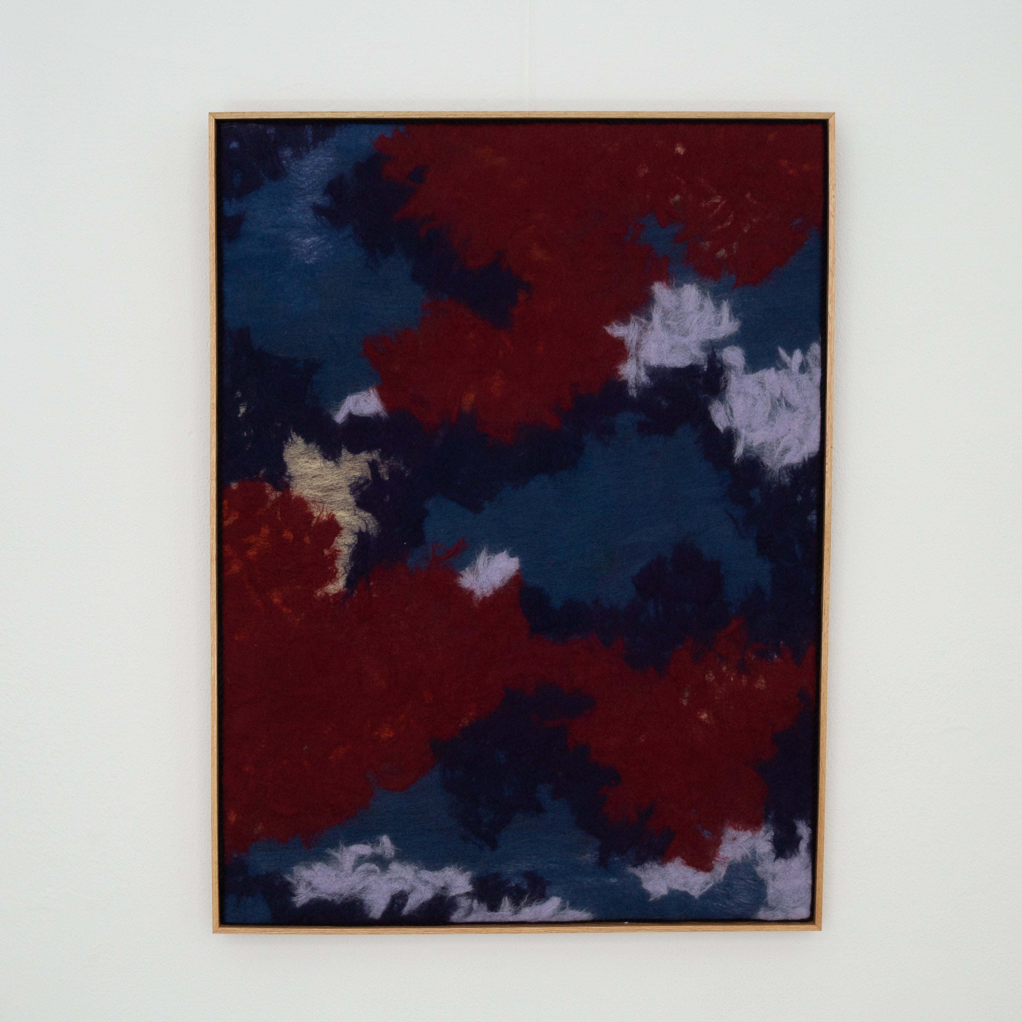 handmade acoustic panel artwork made of sheep wool
