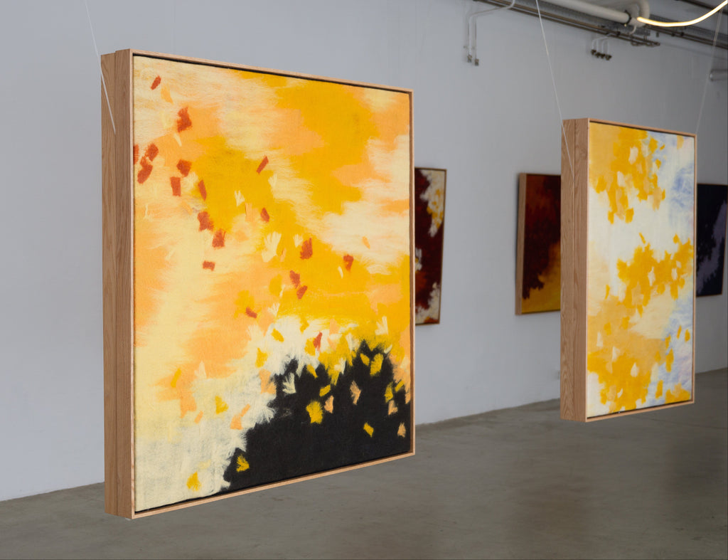 handmade acoustic panel artwork exhibition