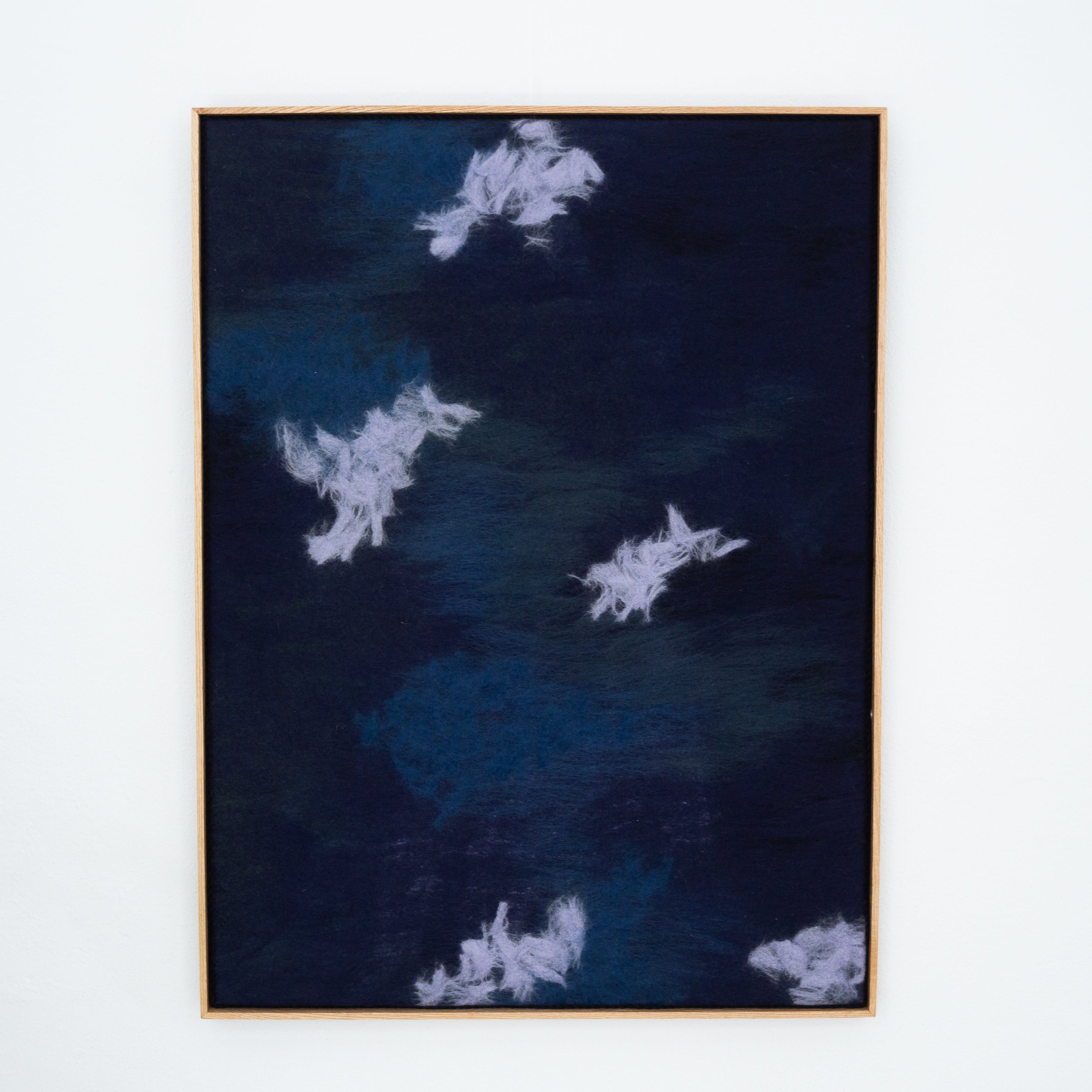 handmade acoustic panel artwork made of sheep wool