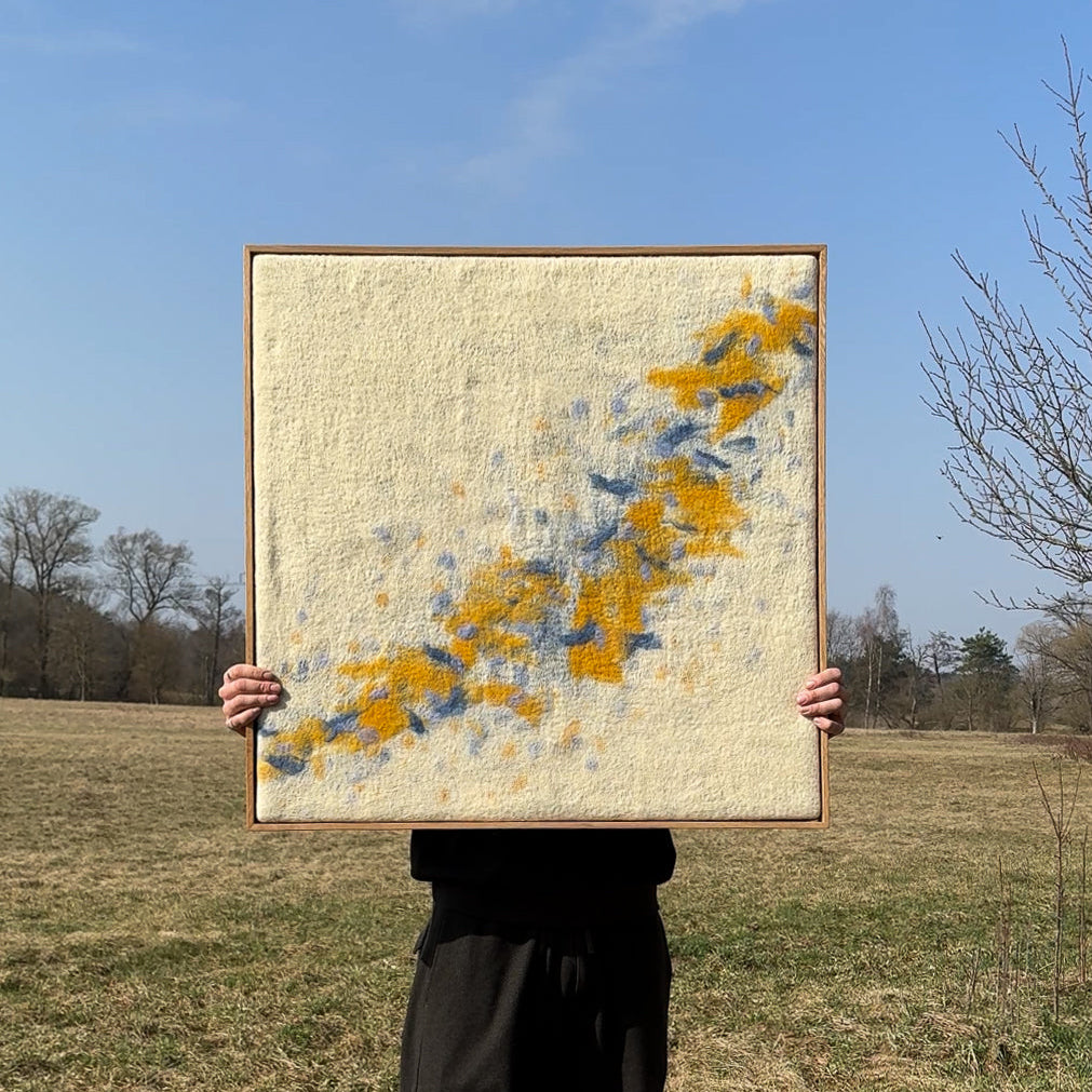 felted acoustic panel artwork